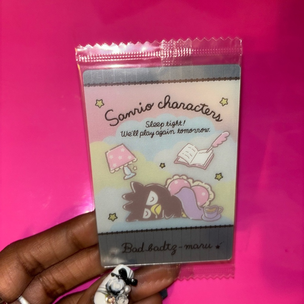 Sanrio Characters Sleep Time 2 Wafer Card [Bad Badtz-Maru]